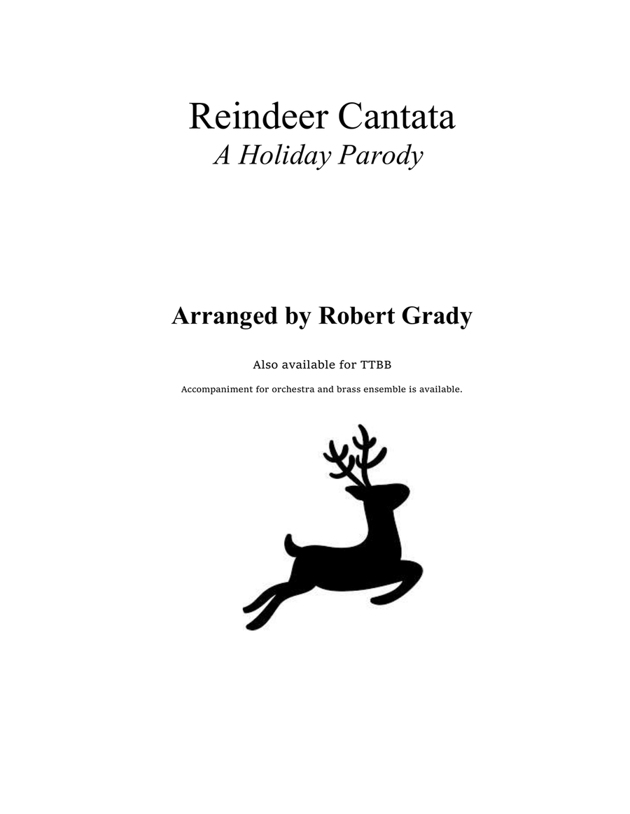 Reindeer Cantata Reindeer Cantata 4-Part scores gallery preview page 1