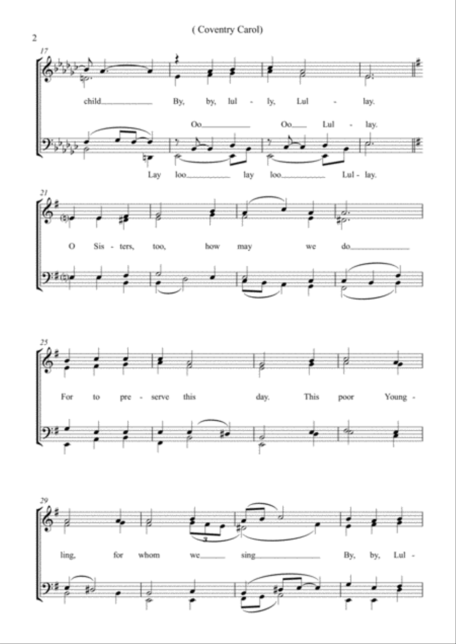 The Coventry Carol The Coventry Carol Choir scores gallery preview page 2