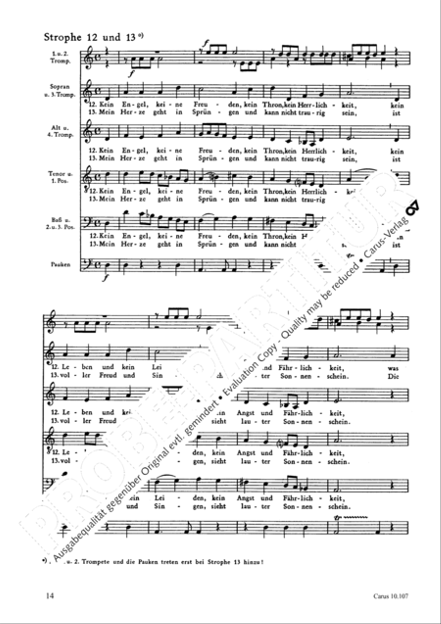Ist Gott fur mich 4-Part scores gallery preview page 15