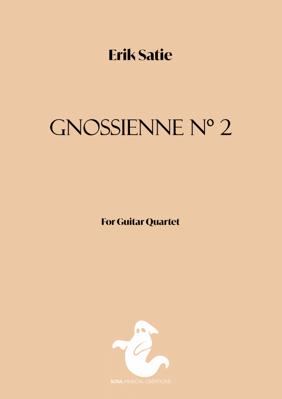 Gnossienne nº 2 (4 Guitars) - Score Only Guitar Ensemble scores gallery preview page 1