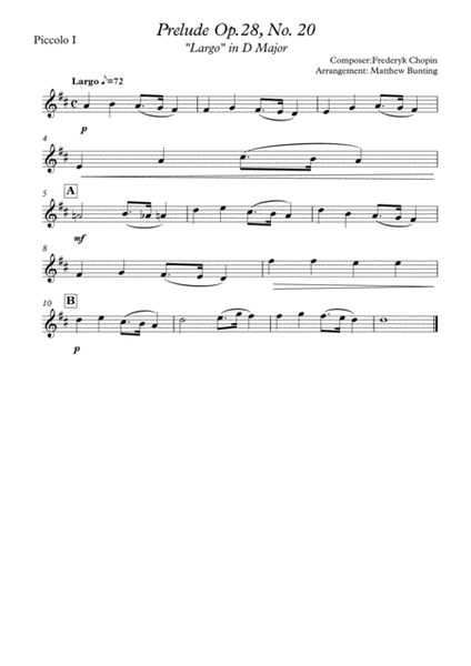 Prelude Op. 28 No. 20, in D Major image number null