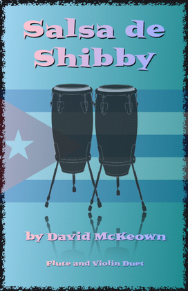 Book cover for Salsa de Shibby, for Flute and Violin Duet