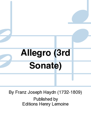 Sonate No. 3: Allegro