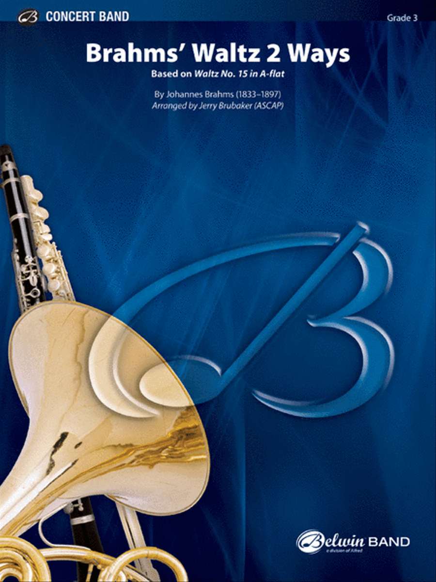 Brahms' Waltz 2 Ways Concert Band scores gallery preview page 1