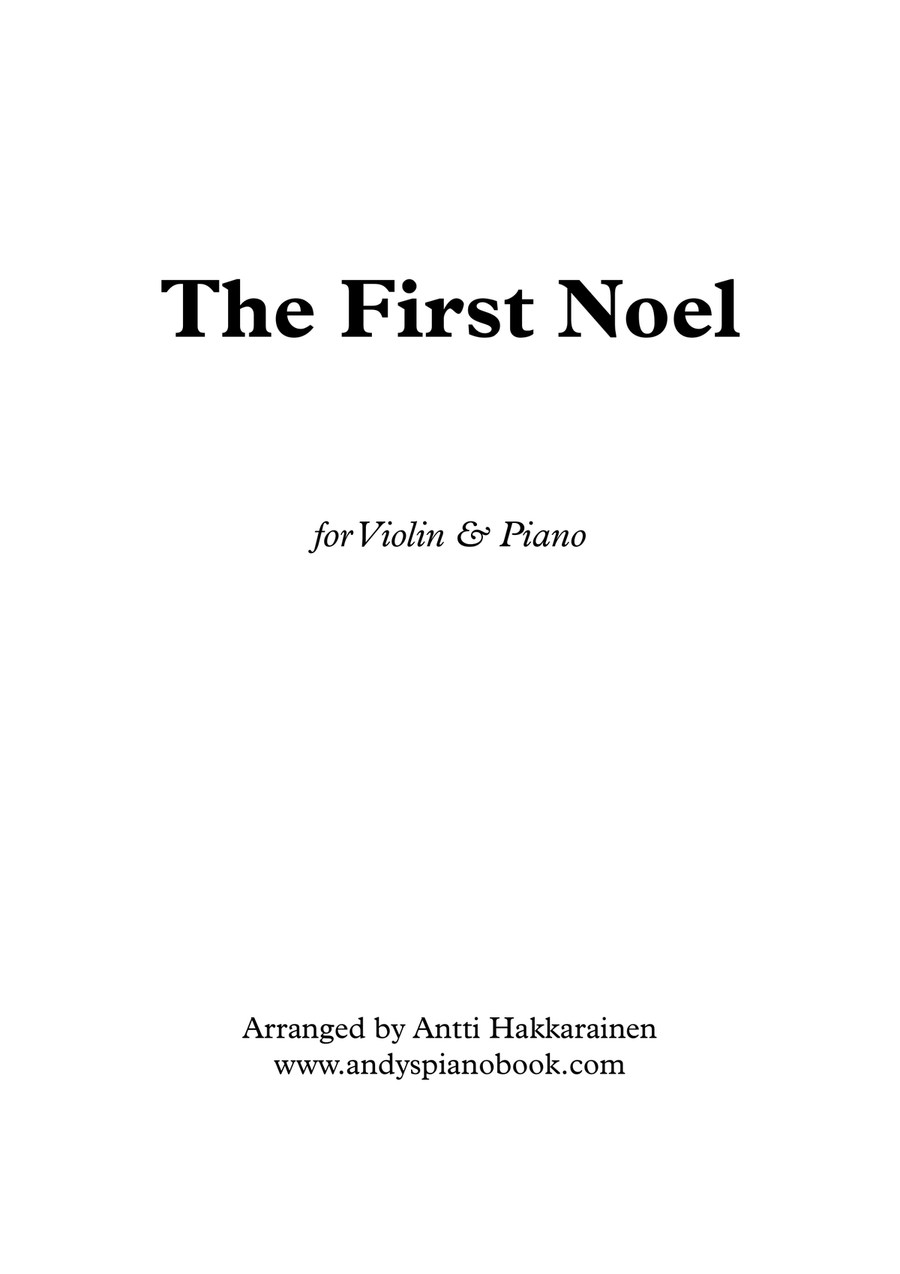 The First Noel - Violin & Piano The First Noel - Violin & Piano Violin Solo scores gallery preview page 1