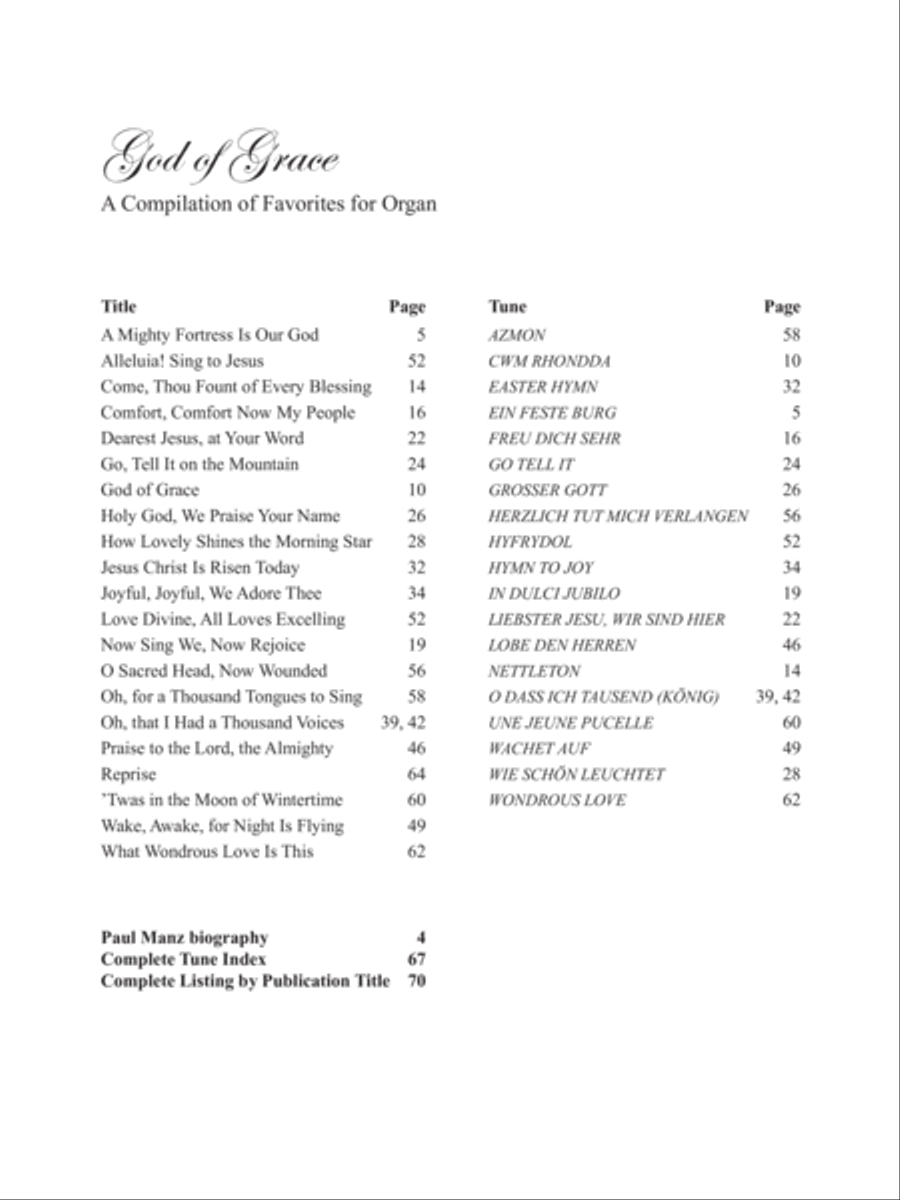 God of Grace Organ scores gallery preview page 3