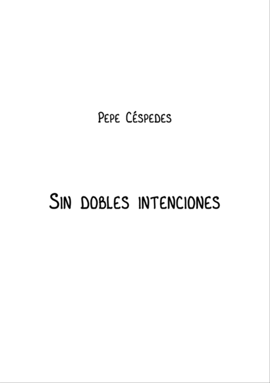 Sin dobles intenciones Jazz Ensemble scores gallery preview page 1