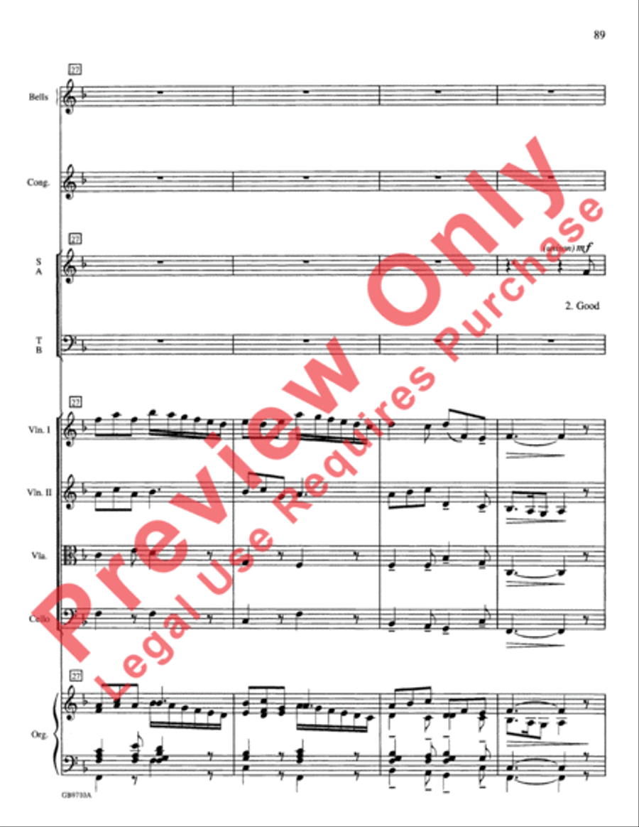 A Festival of Lessons and Carols Choir scores gallery preview page 90