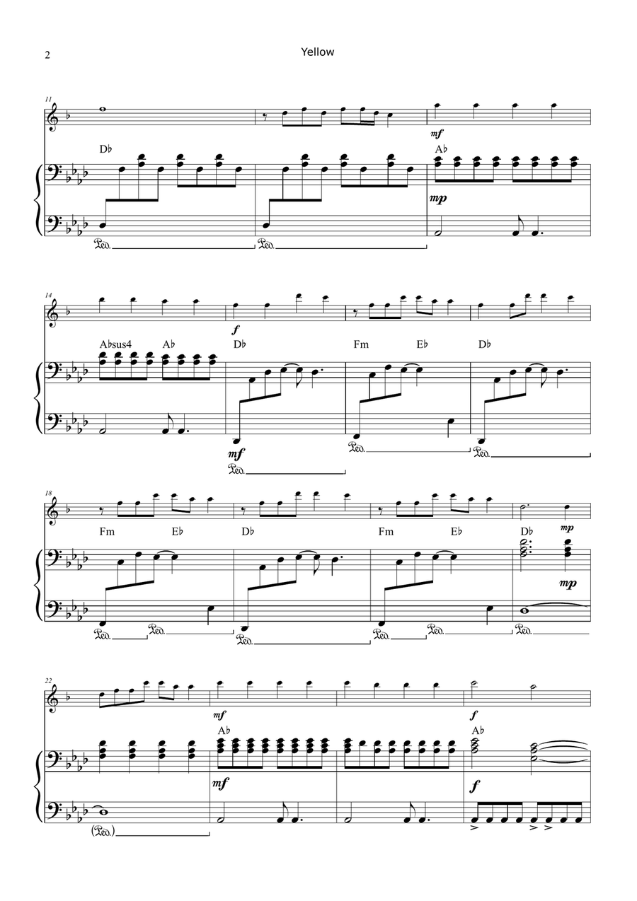 Yellow Chamber Music scores gallery preview page 2