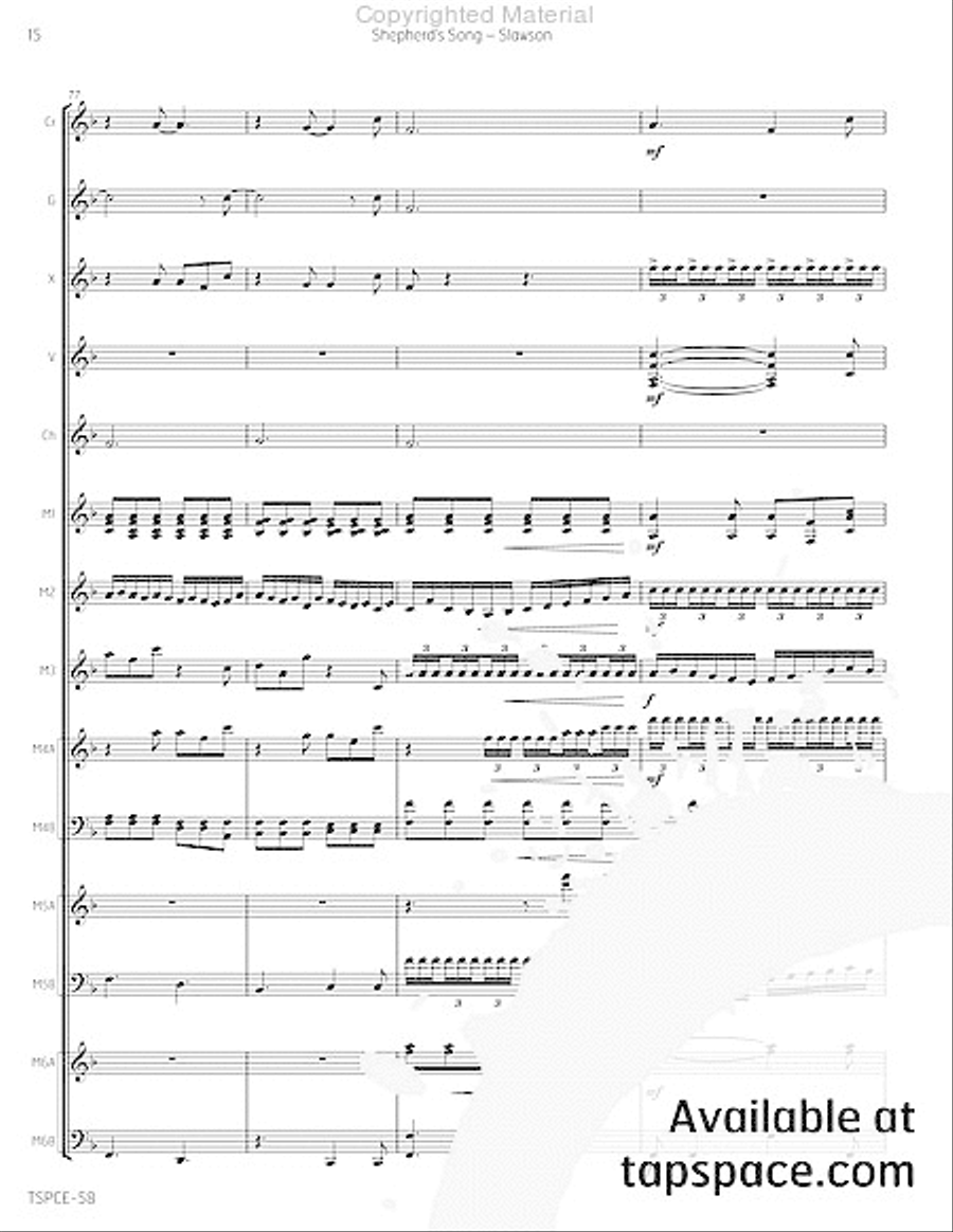 Shepherd's Song Percussion Ensemble scores gallery preview page 19