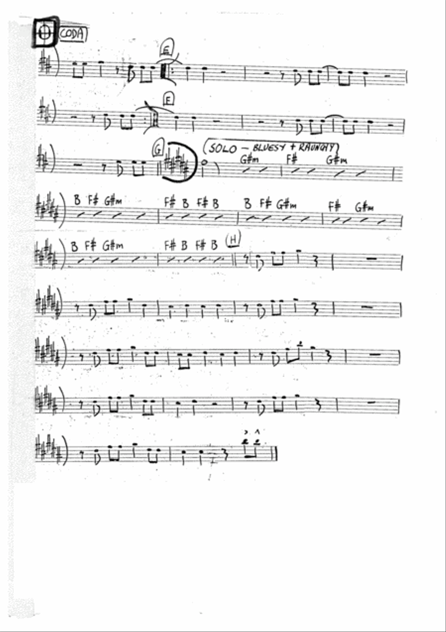How Will I Know Saxophone scores gallery preview page 2