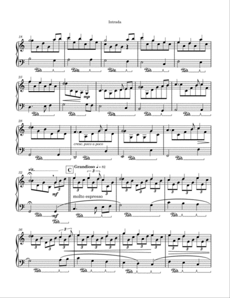 Intrada Piano Solo scores gallery preview page 3
