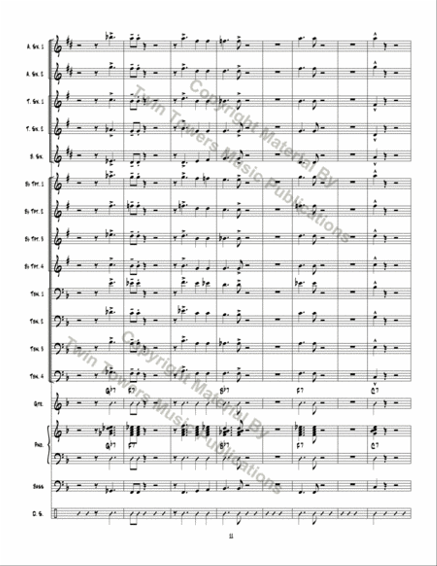Big Red Rooster Jazz Ensemble scores gallery preview page 12