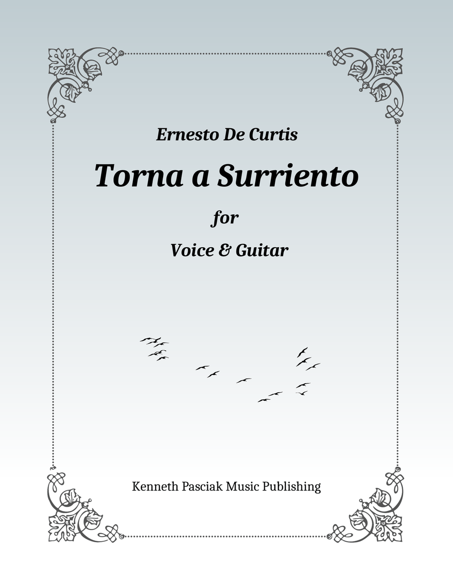 Torna a Surriento (for Voice & Guitar) Chamber Music scores gallery preview page 1