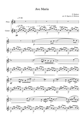 Ave Maria, Franz Schubert, For Flute & Guitar