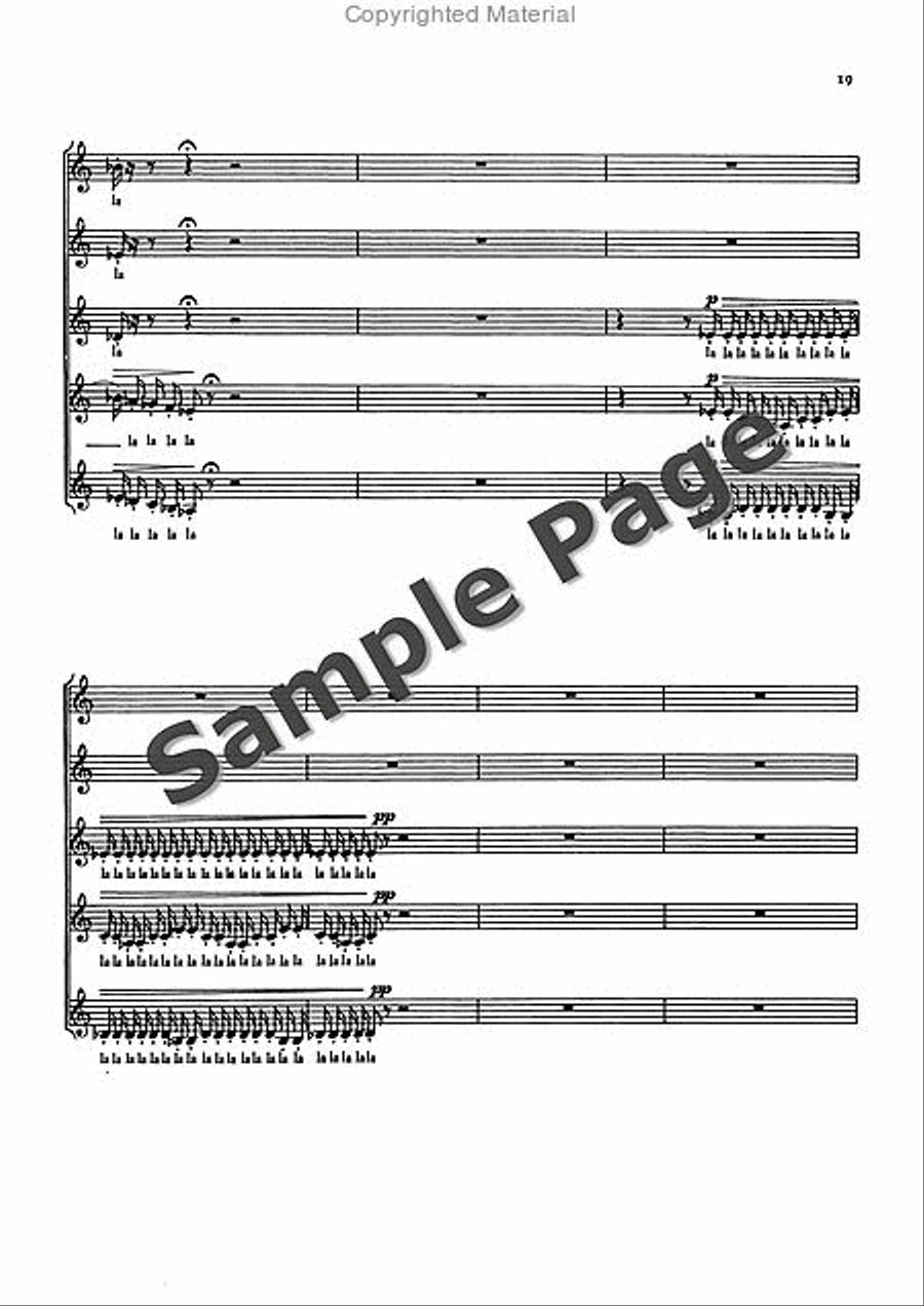 3 French Choruses from the ballet “Joan von Zarissa” Women's Choir scores gallery preview page 20