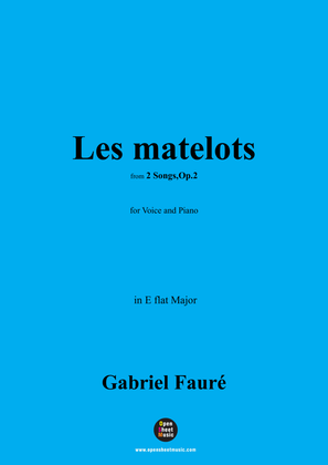 Book cover for G. Fauré-Les matelots,in E flat Major,Op.2 No.2