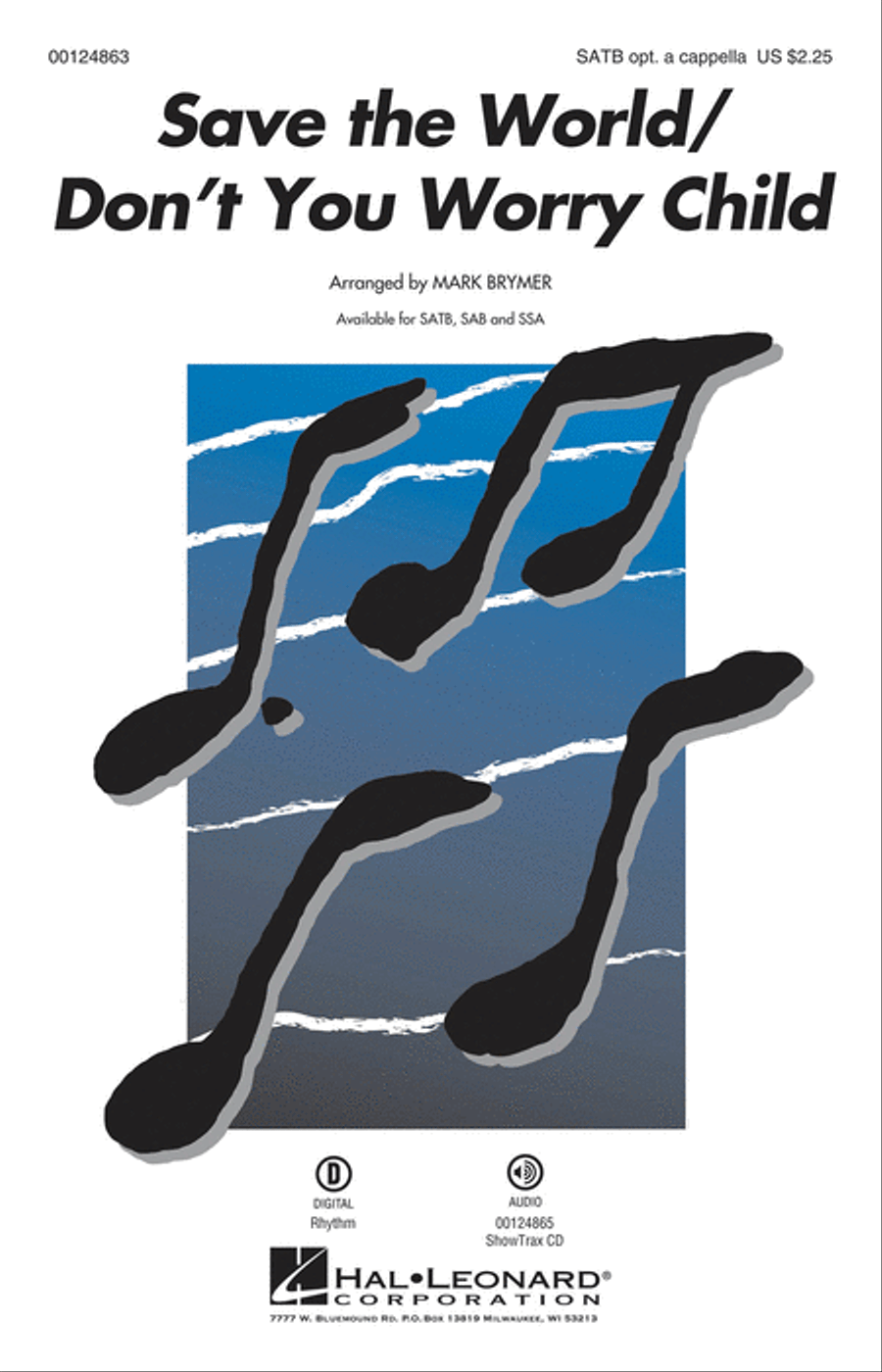 Save the World/Don't You Worry Child SSA scores gallery preview page 1