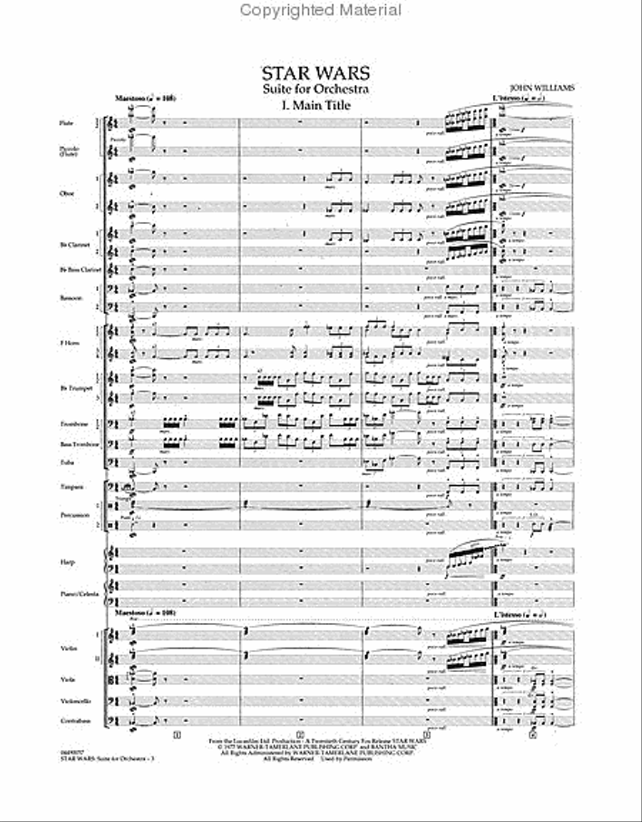 Star Wars Full Orchestra scores gallery preview page 2