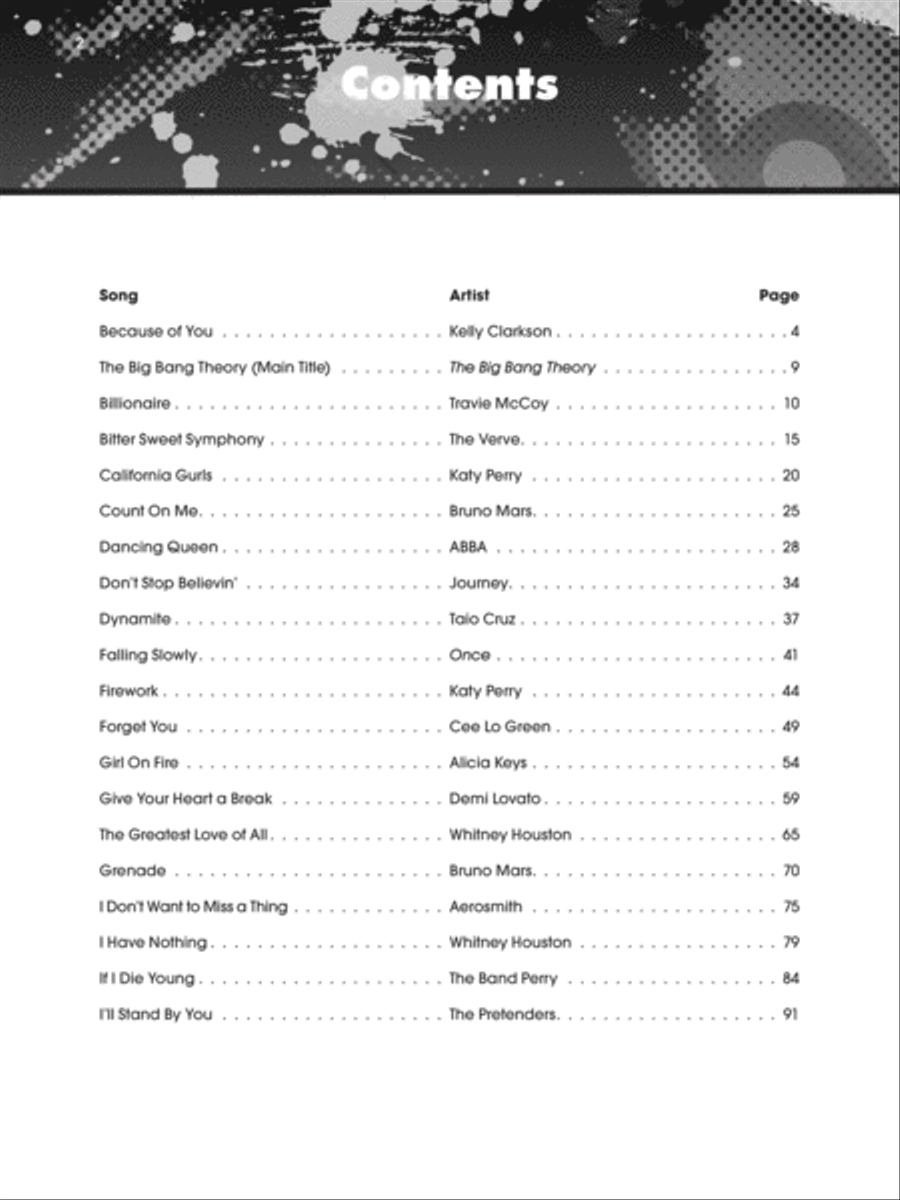 The Giant Book of Pop & Rock Sheet Music Easy Piano scores gallery preview page 3