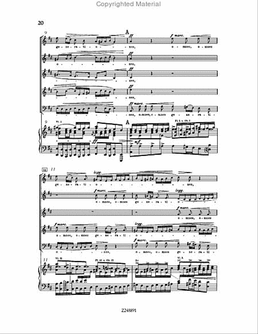 Magnificat in D major, BWV 243 Choir scores gallery preview page 20
