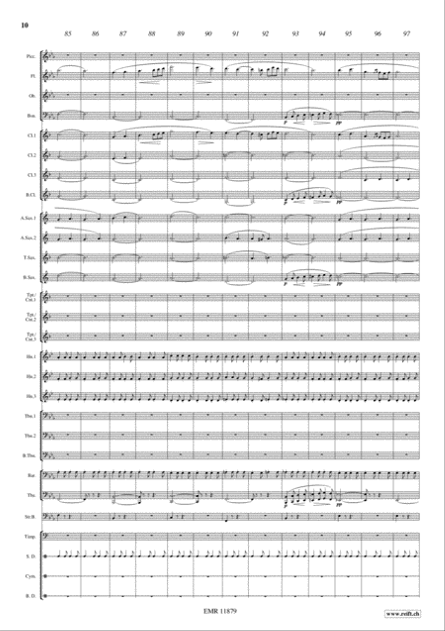 Marche Lorraine Marche Lorraine Concert Band scores gallery preview page 11