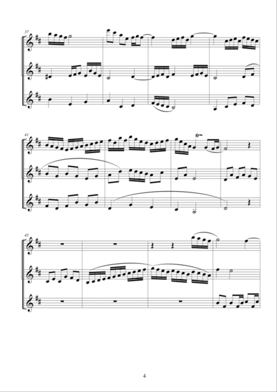 Clarinet Trio in A minor - CS136 Clarinet Trio scores gallery preview page 4