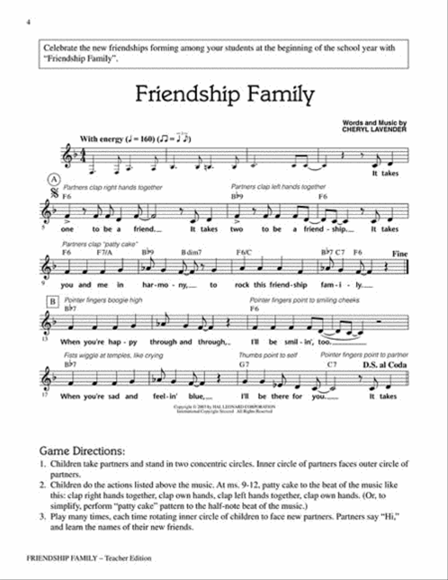 Friendship Family Friendship Family Choir scores gallery preview page 3