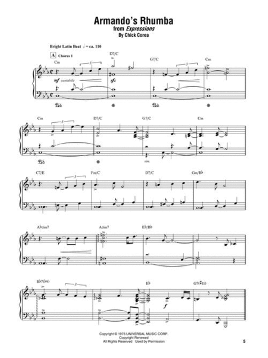 Chick Corea – Omnibook Piano Solo scores gallery preview page 6