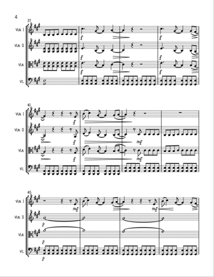 Chasing Cars String Trio scores gallery preview page 4
