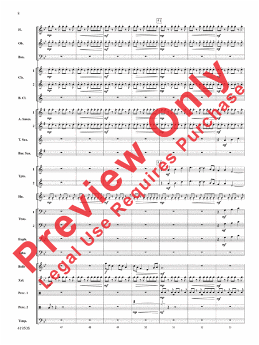 Mechanism Concert Band scores gallery preview page 9