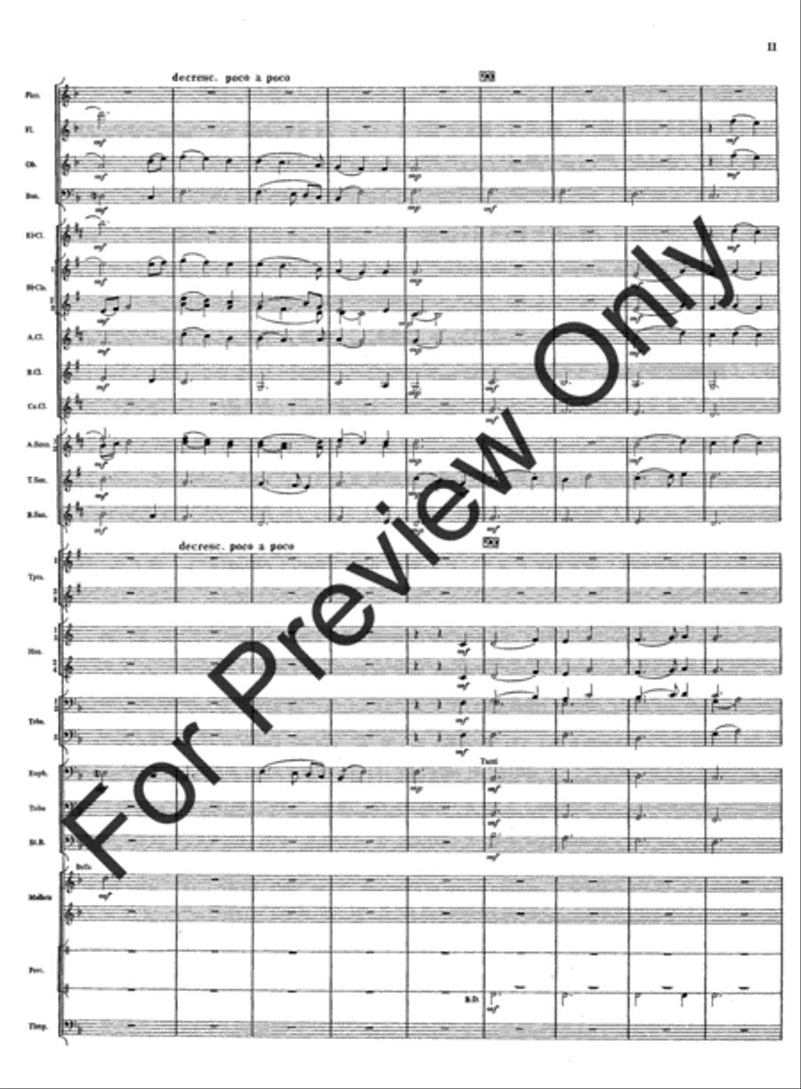 Rivercrest Overture Concert Band scores gallery preview page 13