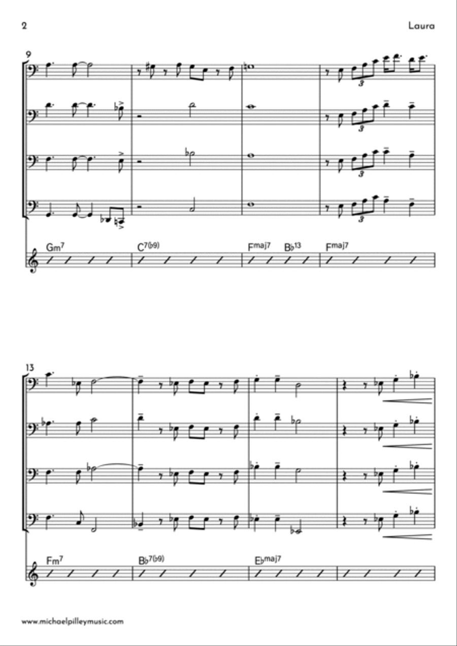Laura Brass Quartet scores gallery preview page 3