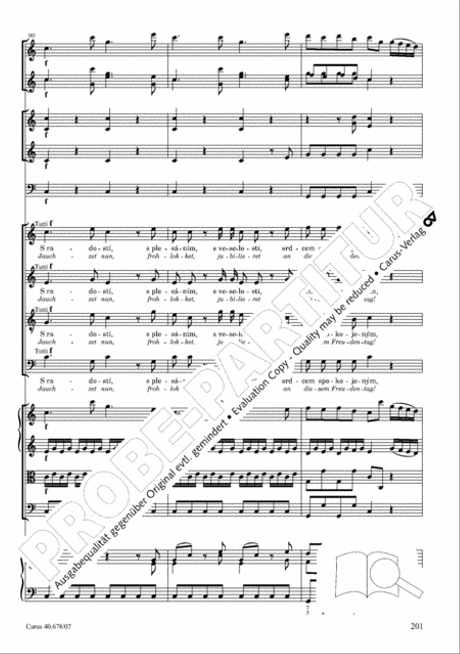 Missa pastoralis bohemica 4-Part scores gallery preview page 214