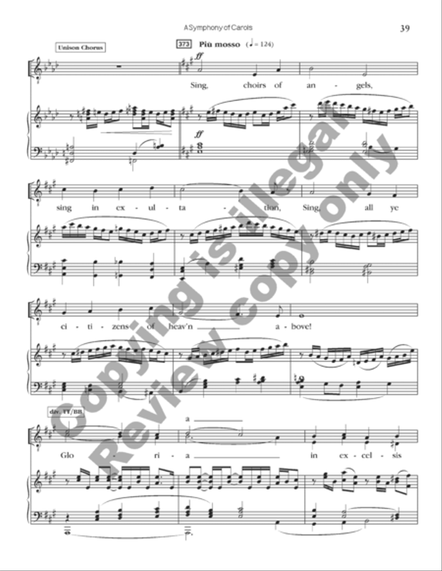 A Symphony of Carols (Choral Score) A Symphony of Carols (Choral Score) TTBB scores gallery preview page 30