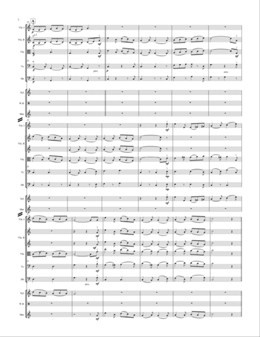 IT CAME UPON A MIDNIGHT CLEAR FOR STRING ORCHESTRA WITH PERCUSSION Chamber Music scores gallery preview page 2