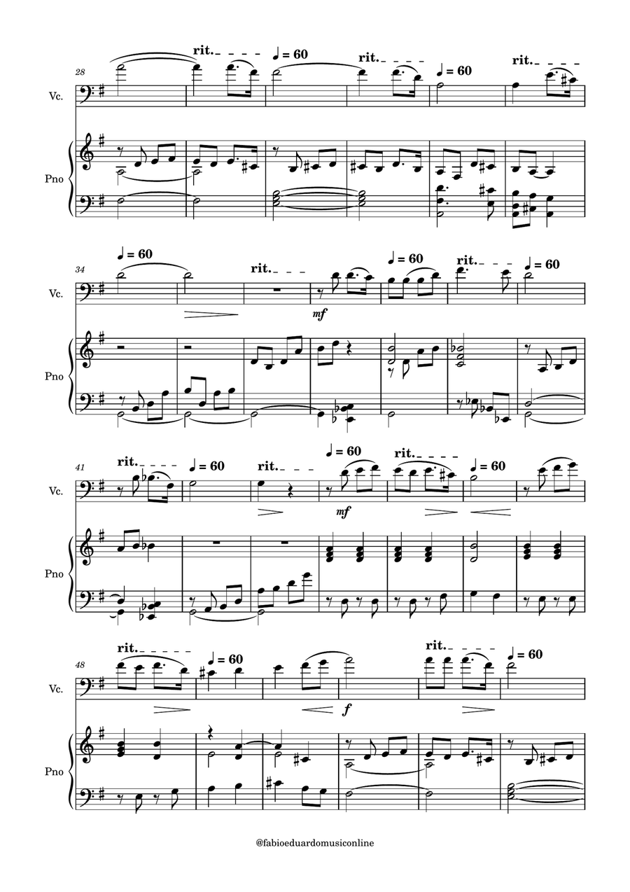 Nessun Dorma (Puccini) + FREE Mp3 Playback + PDF Solo and Piano Parts Piano Accompaniment scores gallery preview page 3