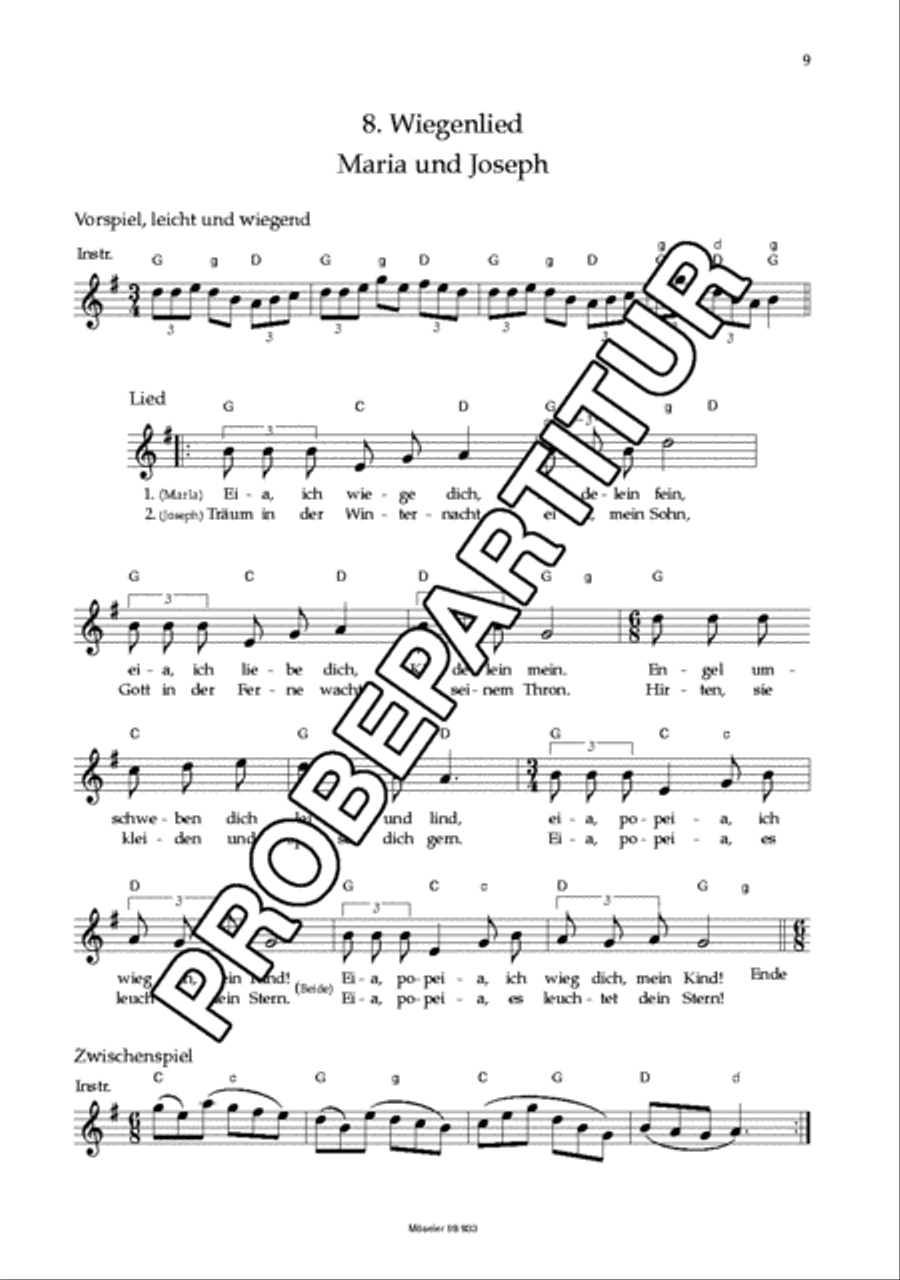 Tierlieder an der Krippe Tierlieder an der Krippe Children's Choir scores gallery preview page 10