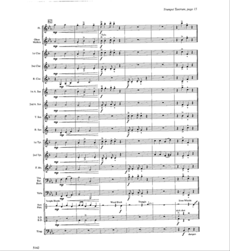 Trumpet Tantrum Trumpet Tantrum Concert Band scores gallery preview page 14