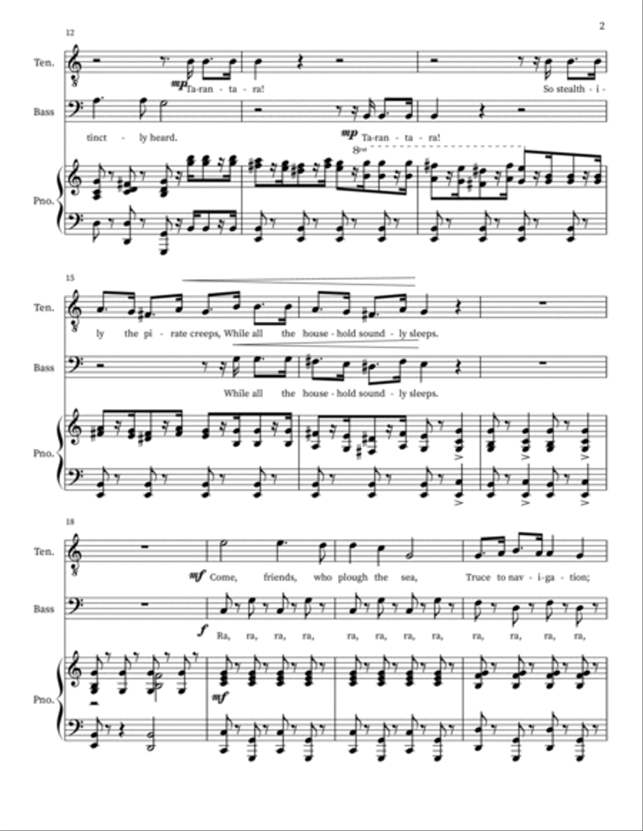With cat-like tread upon our way we steal (from Pirates of Penzance) TB scores gallery preview page 2