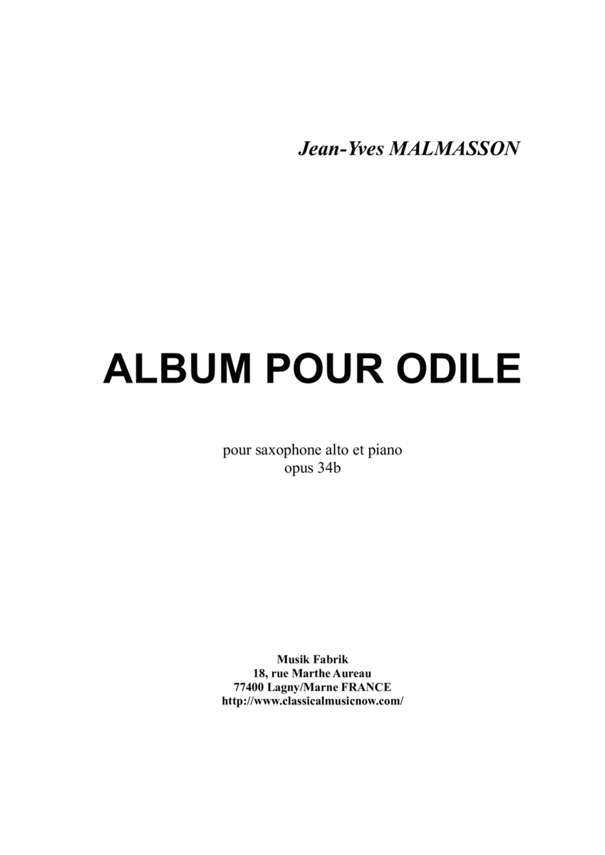 Album pour Odile