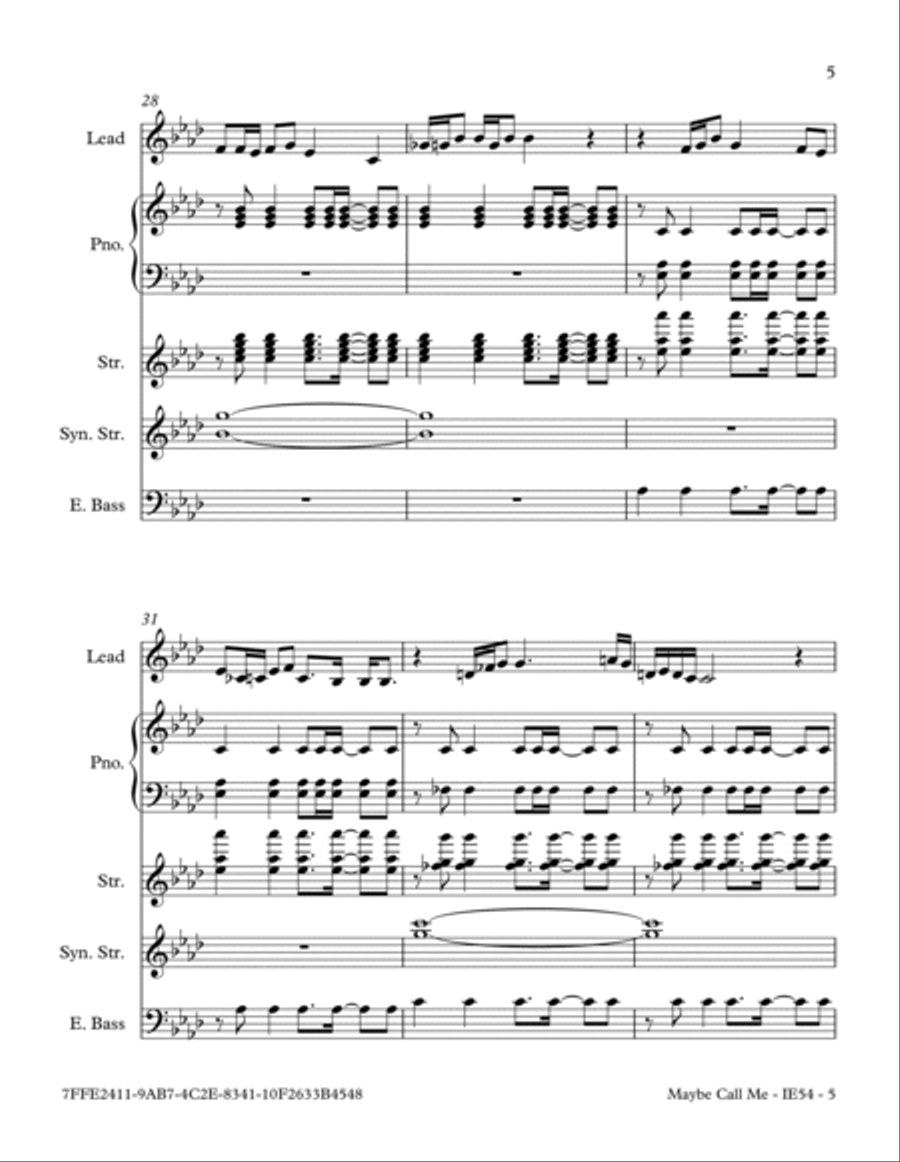 Maybe Call Me Small Ensemble scores gallery preview page 5