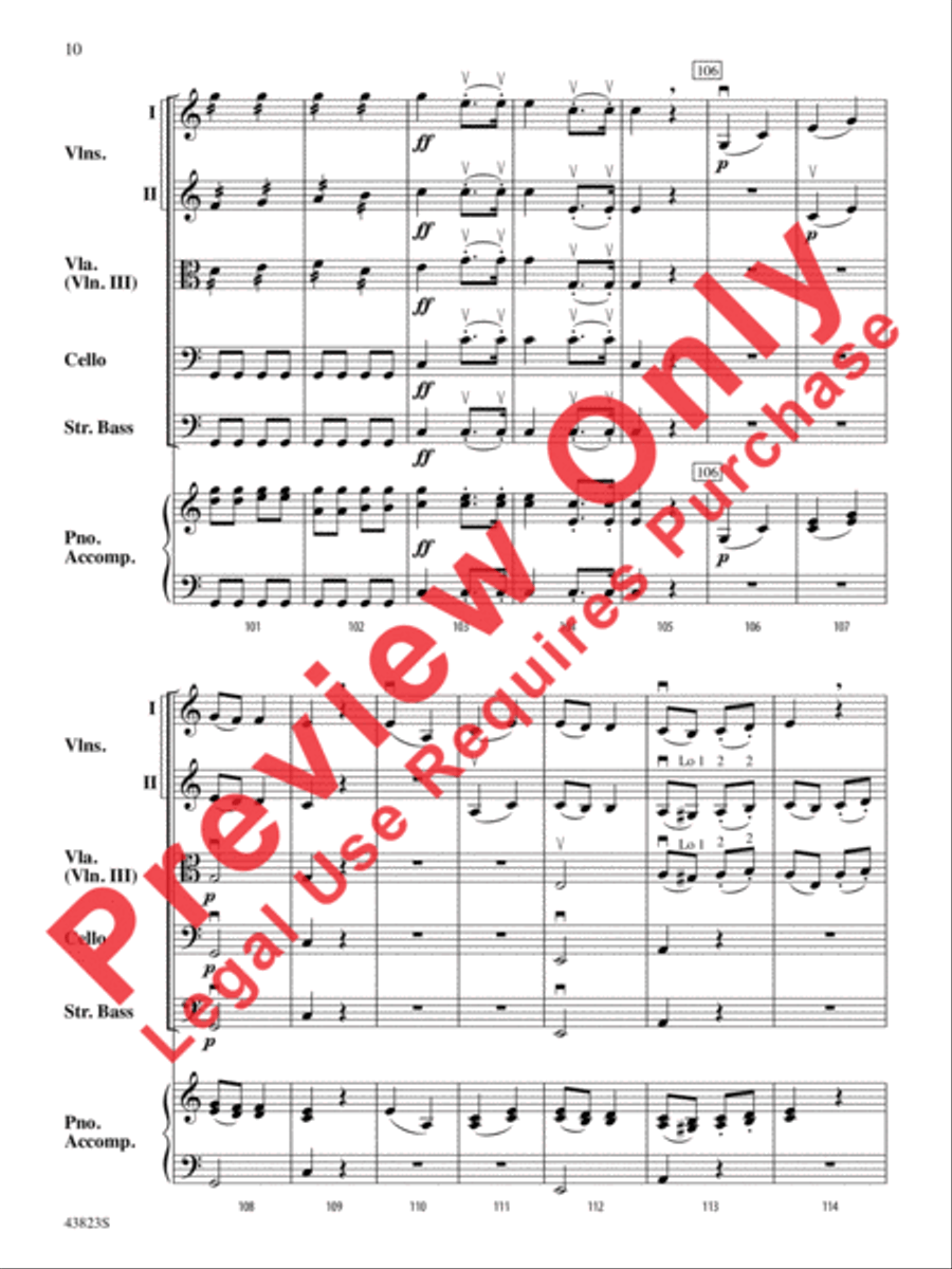 Symphony No. 3 String Orchestra scores gallery preview page 11