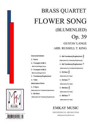 Book cover for FLOWER SONG op. 39 – BRASS QUARTET