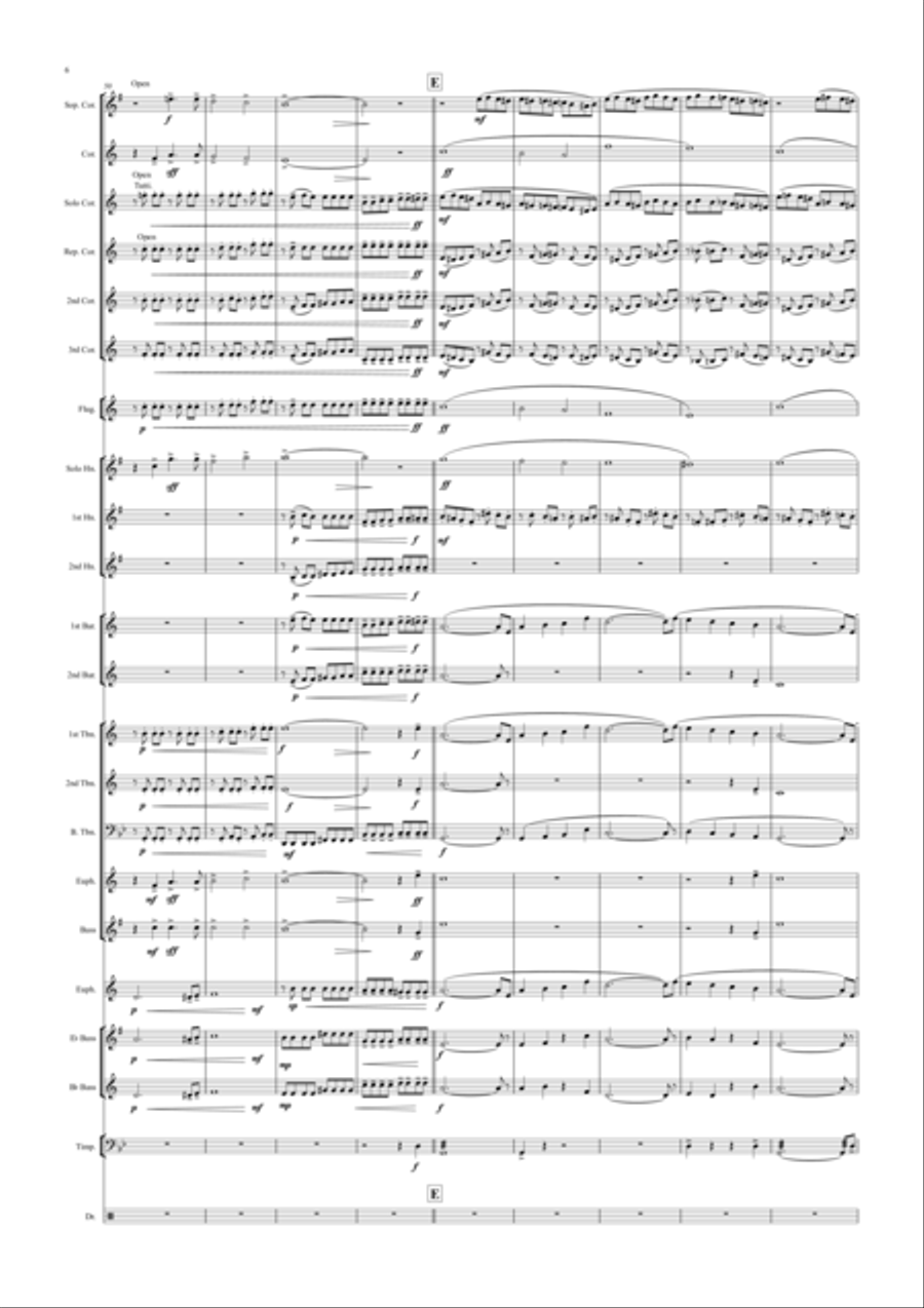 El Tango De Roxanne (Fr Moulin Rouge) Brass Band scores gallery preview page 6