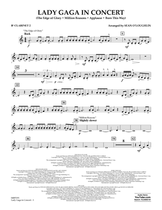 Lady Gaga in Concert - Bb Clarinet 2