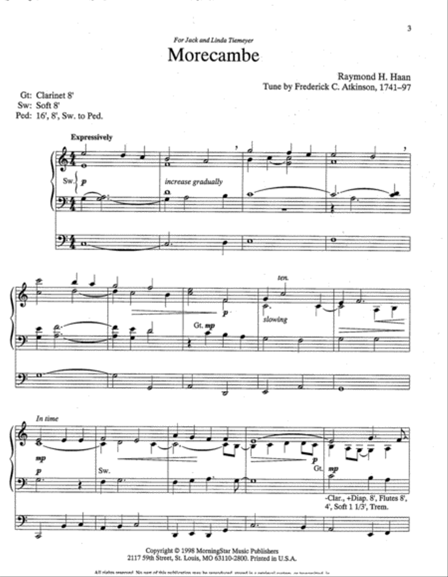 Four Hymn Meditations Organ scores gallery preview page 2