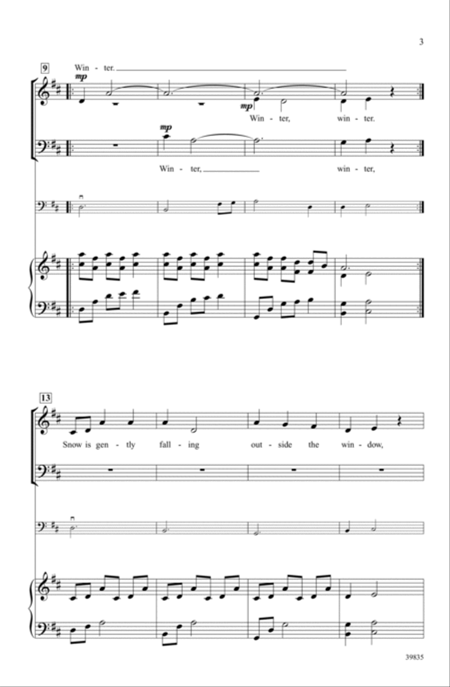 Under Winter Moon Under Winter Moon Choir scores gallery preview page 2