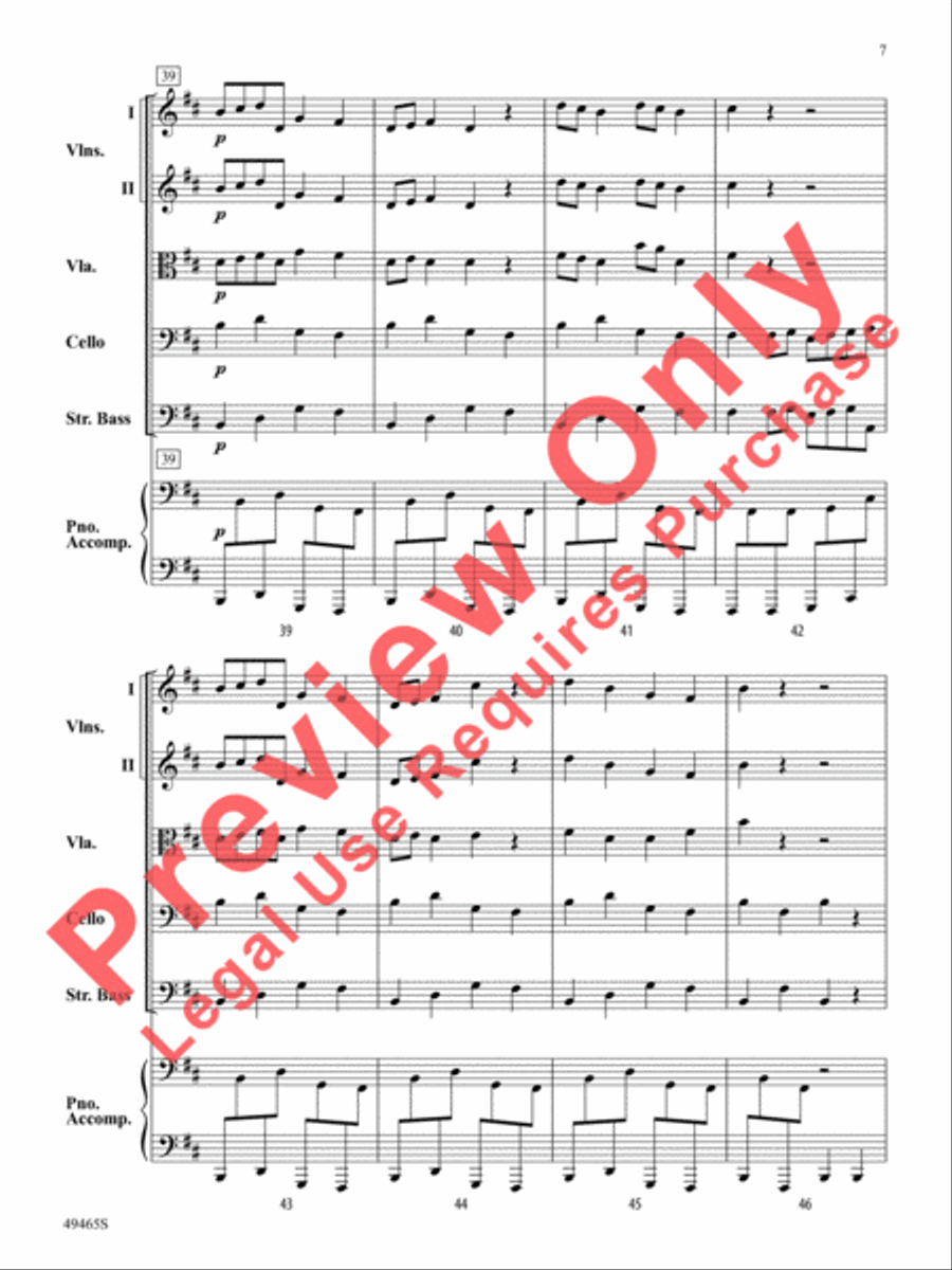 Midnight Mischief String Orchestra scores gallery preview page 8