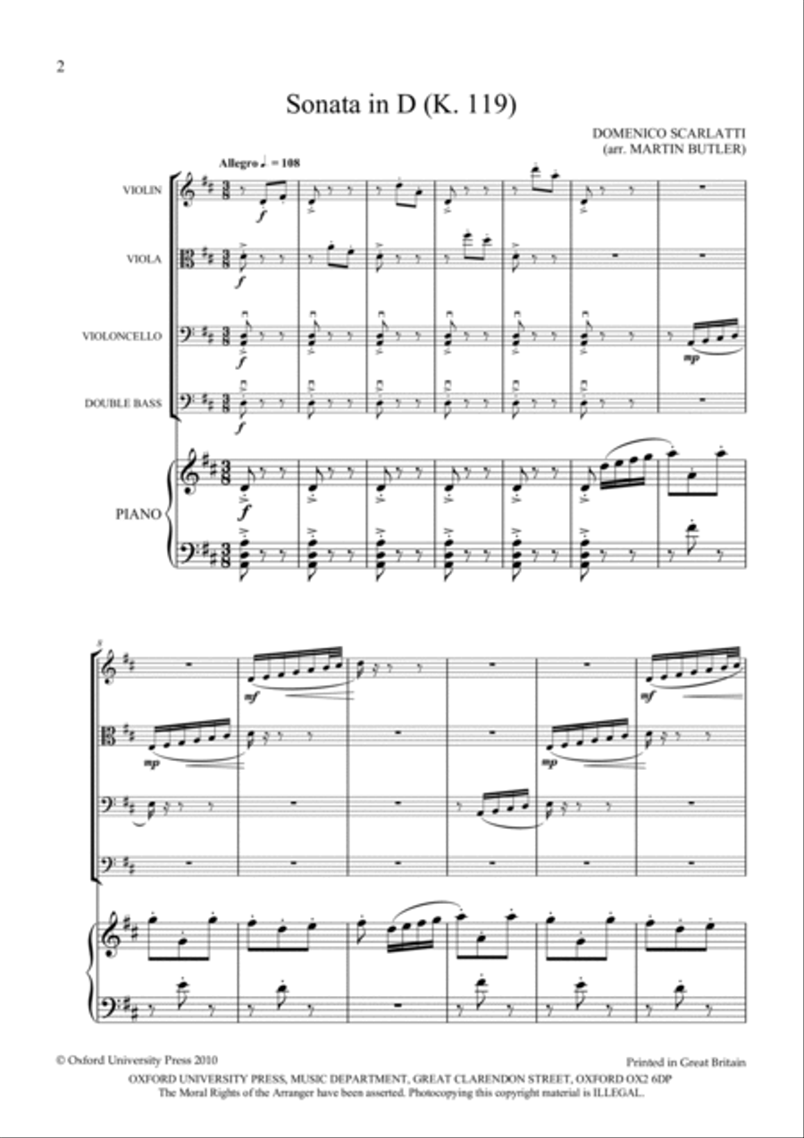 Scarlatti Arrangements Cello scores gallery preview page 2